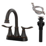 2-Handle 4-Inch Oil Rubbed Bronze Bathroom Faucet