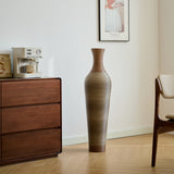 Hand-Woven PVC Rattan Floor Vase, 39.3 Inch Tall Decorative Vase