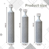Metal Floor Vases Set of 3 (33.85/29.13/24.81in)