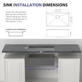 28 Inch Undermount Sink - 28" x 18" x 9" Undermount Stainless Steel Kitchen
