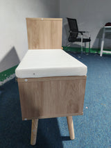 2-in-1 Shoe Storage Bench, PP Rattan Shoe Cabinet with 2 Adjustable Shelves