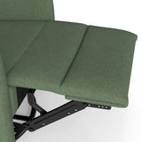 Velvet Recliner Swivel Power Dark Green