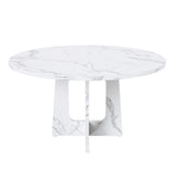 Engineered Wood Dining Table White