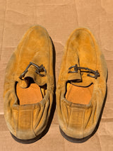 Gucci Jordaan Horsebit Suede Loafer Beige Camel EUR 40 US 7 - As Is
