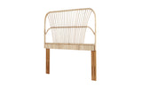 Queen Size Rattan Headboard Adjustable Bed