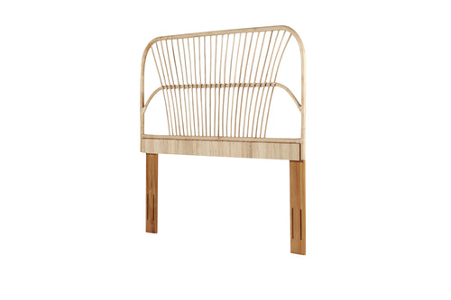 Queen Size Rattan Headboard Adjustable Bed