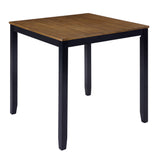 Wood Bar Table Set Beige/Black
