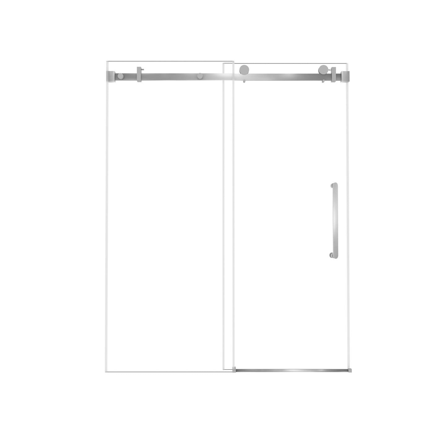 Frameless Single Sliding Shower Door 60" W x 76" H 6mm
