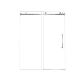 Frameless Single Sliding Shower Door 60" W x 76" H 6mm