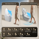 Tankless Smart Toilet With Bidet Built In, One-piece Bidet Toilet Seat