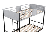 Twin Metal Bunk Bed Black