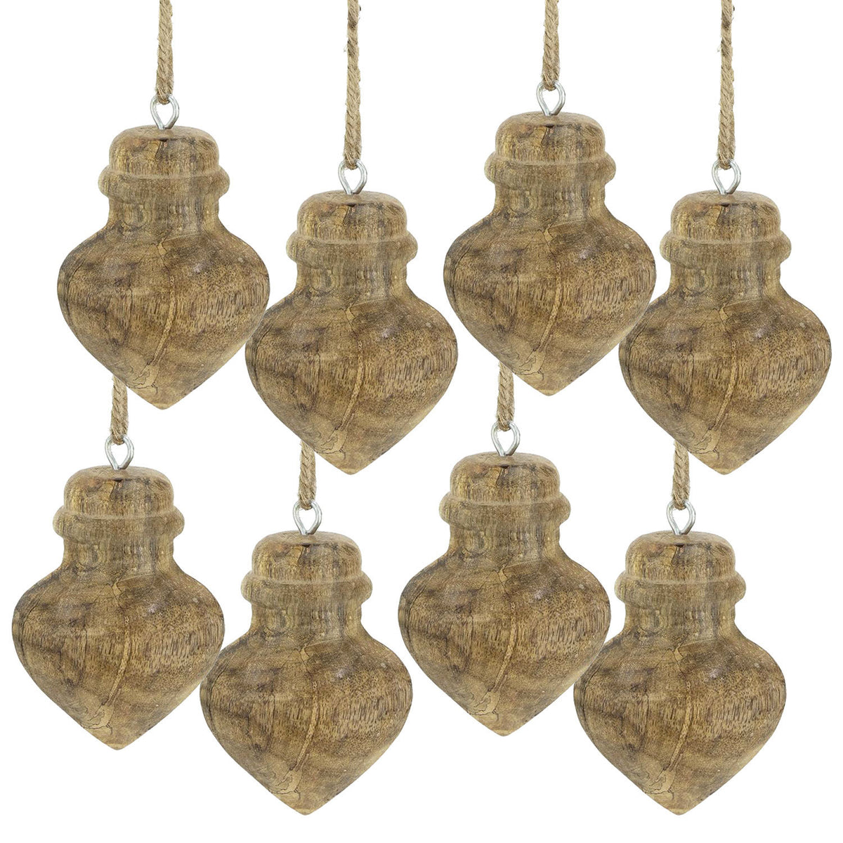 D3.1x3.5' Wooden Hanging Ornaments, Hanging Home Decor Accents for Christmas Tre