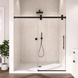 56-60"W x 72"H Frameless Sliding Shower Door Enclosure