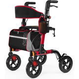 Walkers for Seniors, Rollator Walker with Seat, 350 lb Weight Capacity