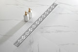 36" Linear Shower Drain 304 Stainless Steel Brick Grate