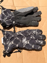 Burton Profile Ski Snowboard Gloves Black White Graphic Print Size L