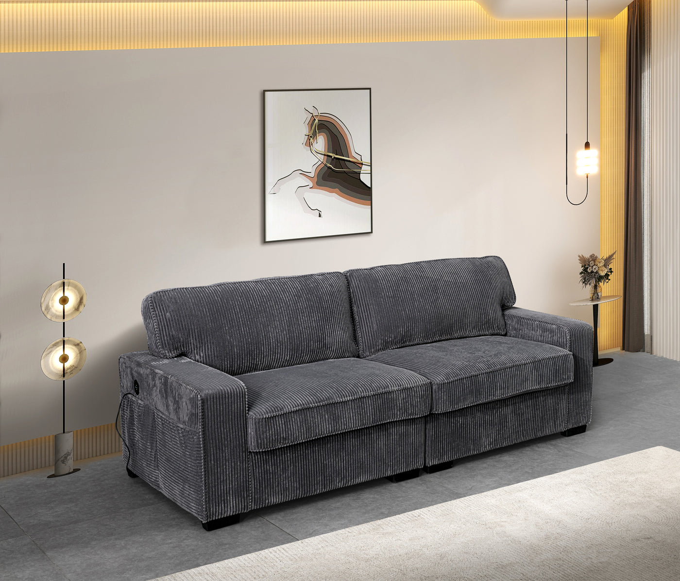 LOVESEAT, GREY