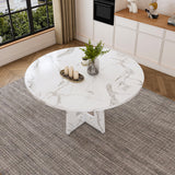Engineered Wood Dining Table White