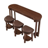 Solid Wood Bar Table Set Cherry