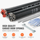 Garage Door Torsion Springs, Pair of 0.218 x 2 x 24inch