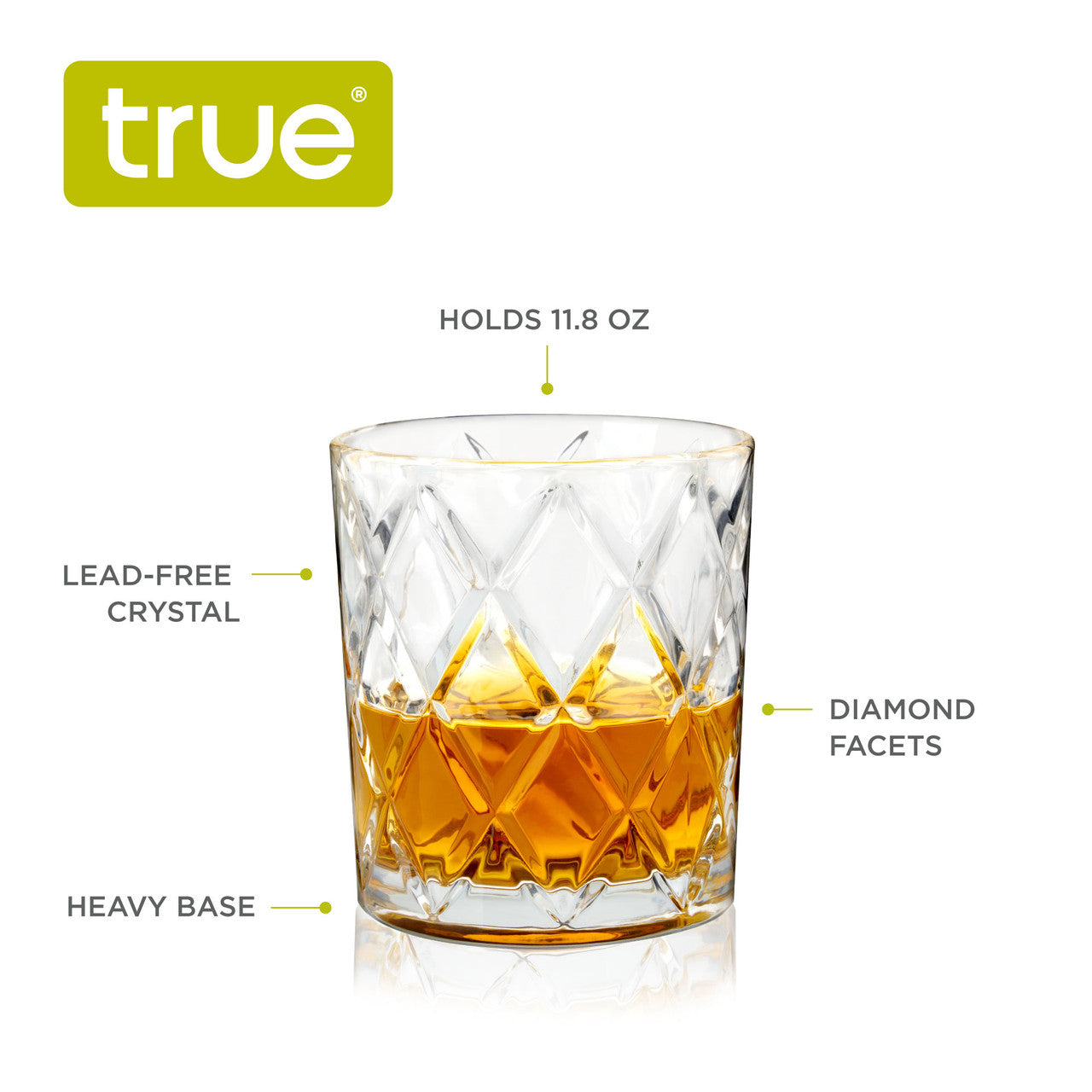 TRUE SCOTCH GLASSES      ( 4 X 4 CT   )-1
