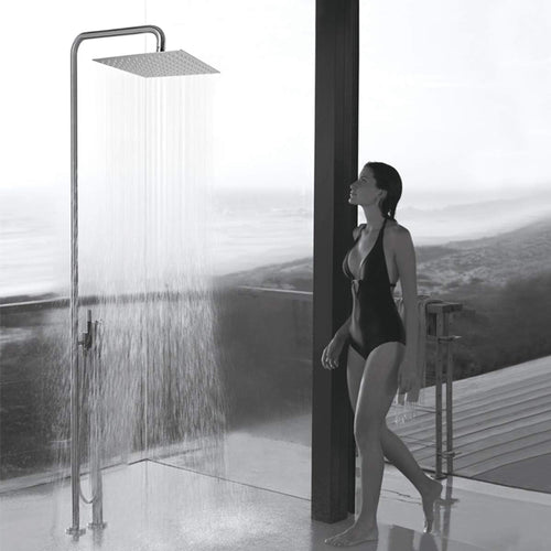 12 Inch Brushed Nickel Rain Shower Head