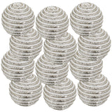 Christmas Ball Ornaments Set of 12 - 3.9" Plastic Hanging