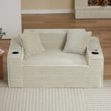 2-Seater Boneless Sofa No Assembly Modern Compact