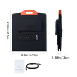 Portable 120W Foldable Monocrystalline Solar Panel ETFE Type C DC 18V IP67