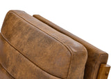 Wood Accent Chair Light Brown