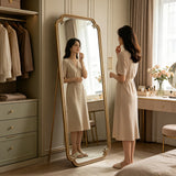 Full Length Mirror with Stand, 70.1"x31.9" Floor Standing Large Dressing Mirror