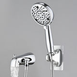 Slip-On Tub Spout with Diverter and 8-Setting Handheld Shower