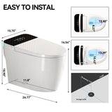 Smart Toilets with Heated Bidet Seat.Portable toilet