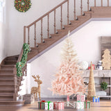 HOMCOM 7ft Unlit Spruce Artificial Christmas Tree with Realistic Branches and 10