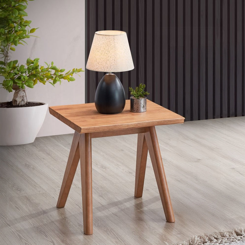 Casual Stylish Natural Finish Accent End Table 1pc Mid-Century Modern Home Furniture