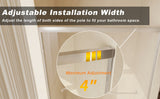 56-60in x 72in Aluminum Frame Double Sliding Shower Door, Brushed Nickel, 6mm