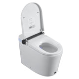 Smart Toilet with Bidet Seat Built-in, Auto Open/Close Seat, Foot Sensor