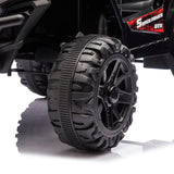 12V 2WD Kids Ride On UTV W/ 2.4G PC,Anti-Collision Bar,High Chassis,Anti-Slip Wh