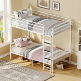 Twin Metal Bunk Bed White