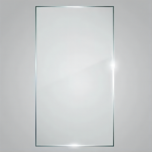 1/4" Clear Tempered Glass Sheet with Explosion-Proof Film