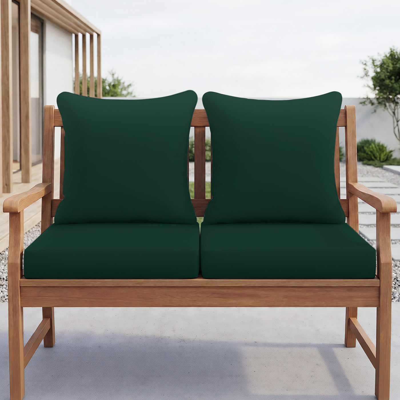 Deep Seat Outdoor Cushion Set 24x24" Waterproof Fade Resistant