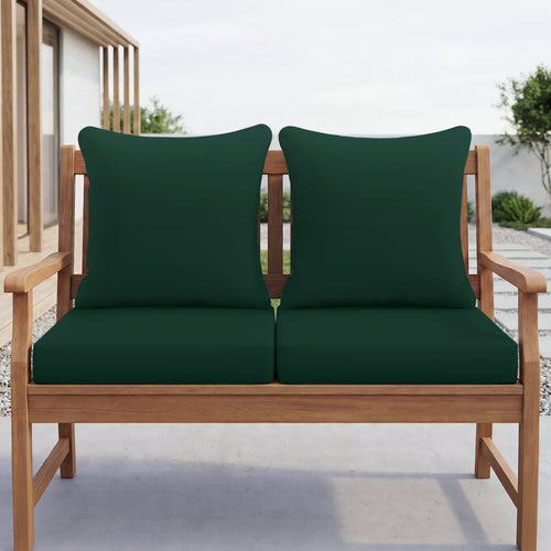 Deep Seat Outdoor Cushion Set 24x24" Waterproof Fade Resistant