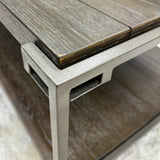 Coffee Table Set - 3 Piece - Wood & Metal - Aged Graphite