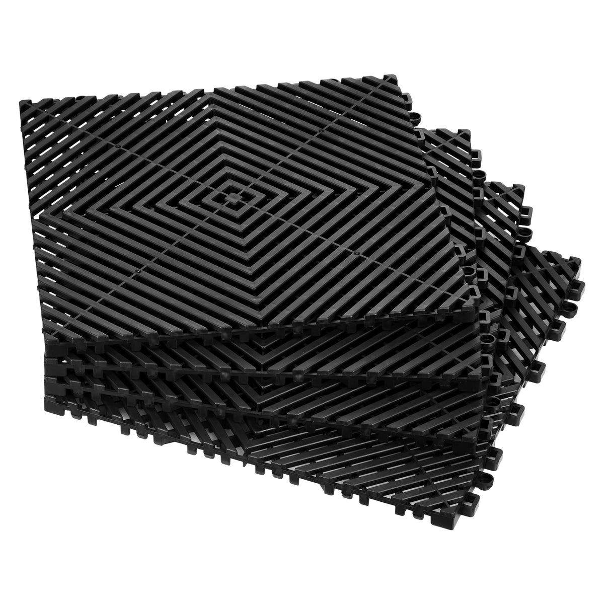 Interlocking Drainage Mat, 12” x 12” Modular Interlocking Cushion
