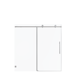 Frameless Single Sliding Shower Door Chrome 56-60W x 60H