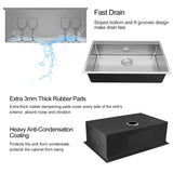 32 x 18 inch Undermount Workstation Sink