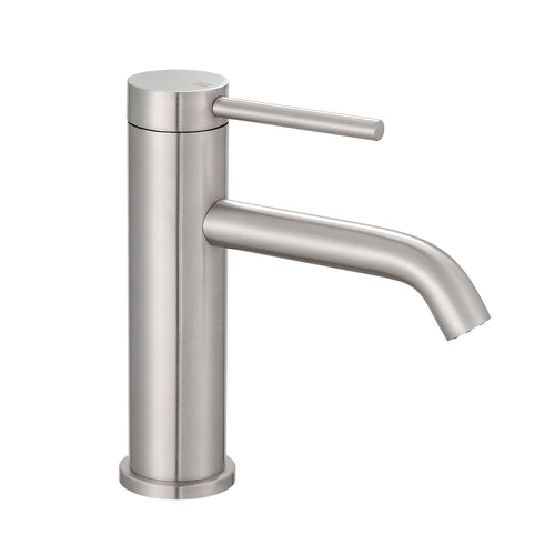 Brushed Nickel Stainless Steel Waterfall Bathroom Sink Faucet