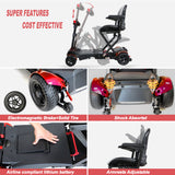Mobility Scooter Foldable Red