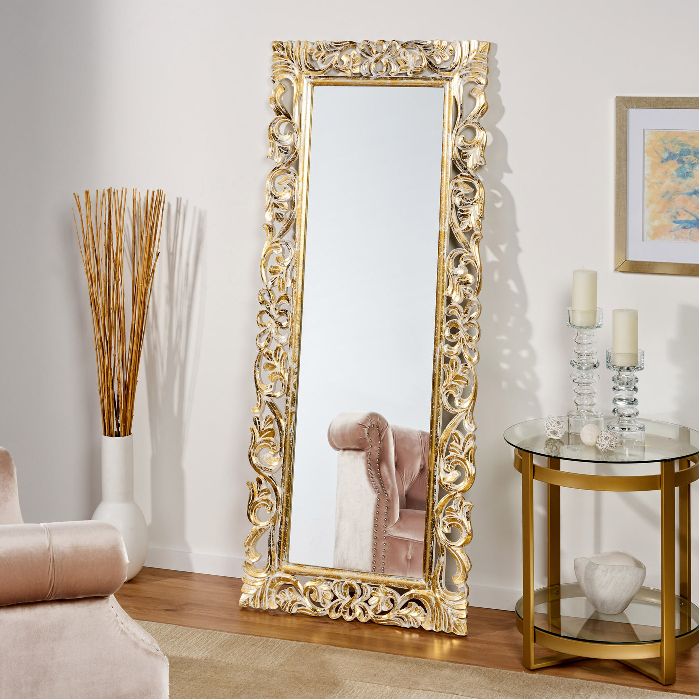 Rectangular Carved Mirror
