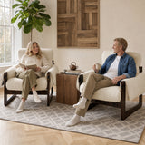 Chenille Accent Chair Beige
